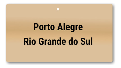 Placa Porto Alegre Rio Grande Do Sul Mdf Viagem Tamanho 15x8