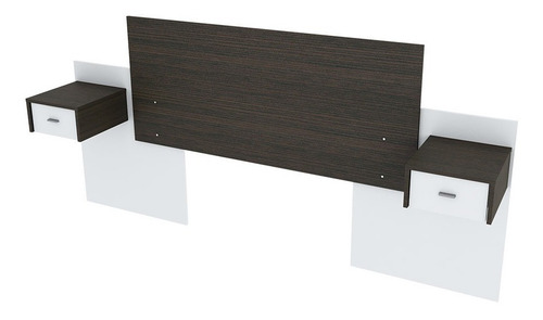 Imagen 2 de 6 de Respaldo de sommier Centro Estant RC6 228cm x 100cm wengue/blanco