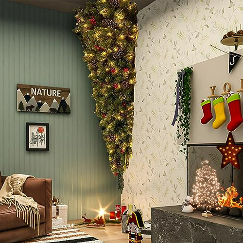 Árbol De Navidad Artificial De 6 Pies, Cuarto De Árbol Colga