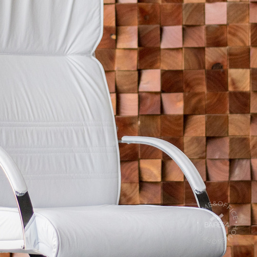 Sillón Gerencial Mito Cromado White Edition | Contado