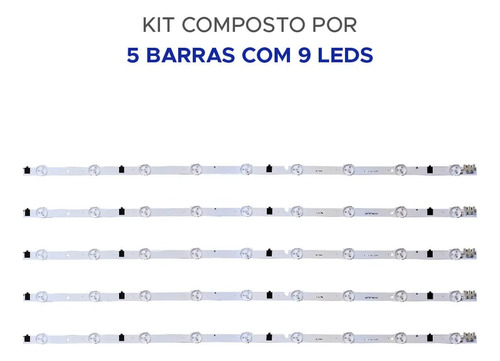 Barra Led Para Tv Compatível 32f5500 32f5200 32f4300 32f4200