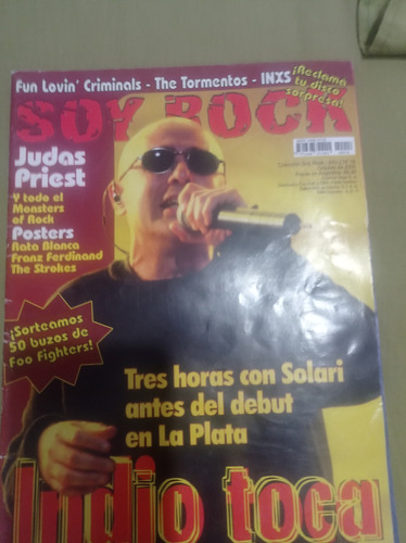 Soy Rock Nro.18 Año 2005 Indio Solari Posters Rata Blanca.