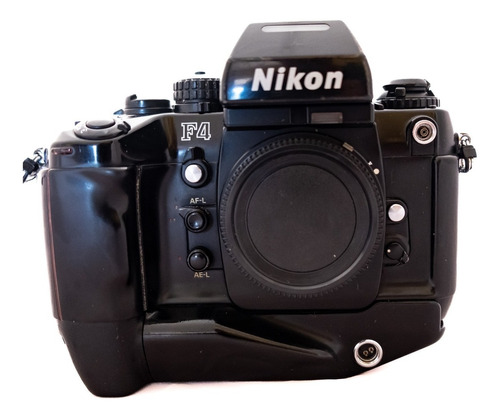 Imagen 1 de 10 de Cámara Nikon F4 S Negra Con Winder Incorporado, Rebajado
