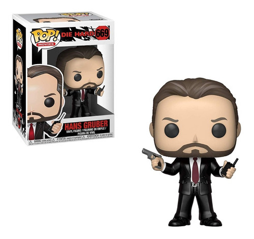 Figura Funko Pop! Movies Hans Gruber 669 Die Hard Colección
