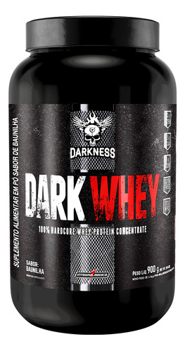 Darkness Whey Protein Integralmedica Darkwhey 100% Hardcore Sabor Baunilha
