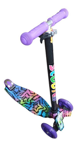 Scooter Patineta Luz Led - Altura Ajustable Diseño Niños