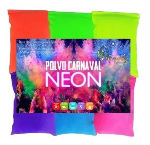Polvo Carnaval Neon X 6 Colores