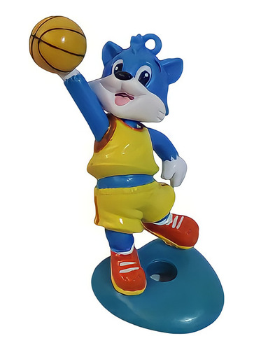 Figura Whys Of Blue Cat Super Cat Gato Basket Lanzador 7cm