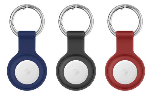 3 Tags Rastreadores Bluetooth Ios* (blanco) + 3 Cubiertas De