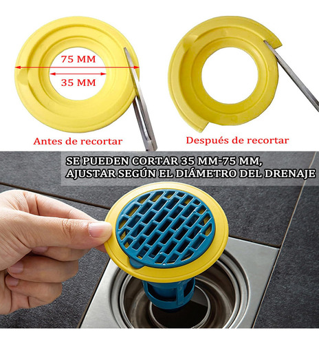 G Tapón De Desagüe Universal Resistente A Los Olores Y A
