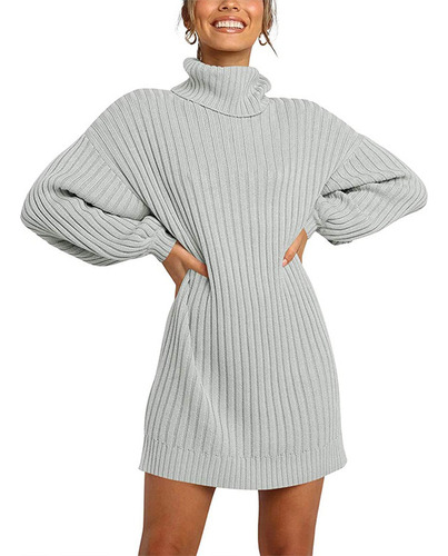 Otoño E Invierno, Nueva Moda, Cuello Alto Para Mujer, Longit
