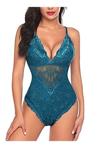 Body Lencería Sexy De Encaje  De Una Pieza Talla S