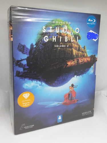 Blu-ray Coleção Studio Ghibli Vol 2 Laputa Kiki Porco Rosso