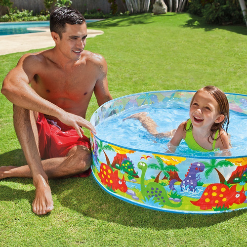 Pileta Rígida Para Niños Intex Juego De Océano 183 X 38 Cm P