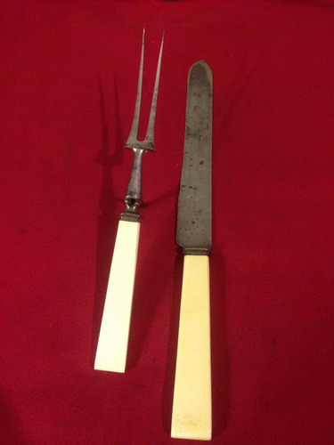 Set Cuchillo Tenedor Joseph Rodgers Años 1800 Inglés