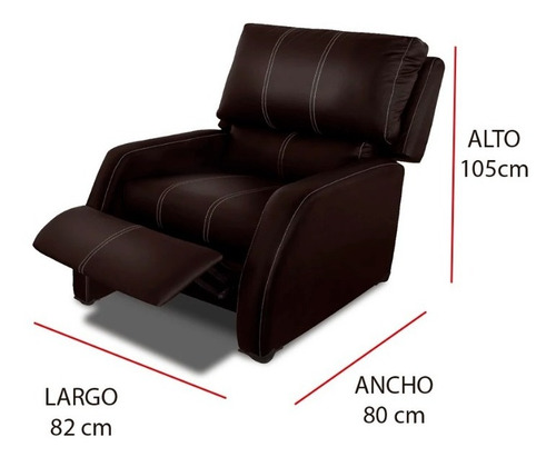 Reposet Cora Tacto Chocolate Sofa Pieza Sillon Sala