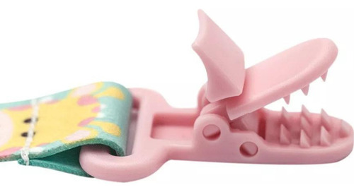 Prendedor De Chupeta Bico Girafinha Buba Com Clip