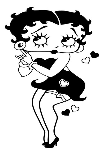 Vinilo Decorativo Betty Boop Enamorada