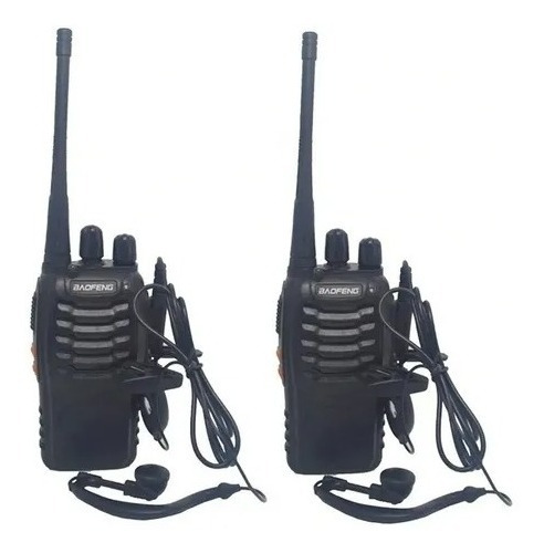 Pack 2 Radio Transmisor Walkie Baofeng 888s Con Manos Libres