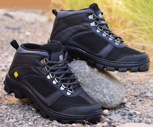 Zapatillas Borceguies Hombre Trekking Cosidas Art #1021