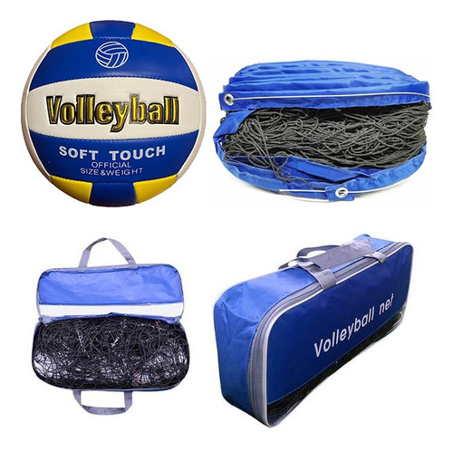 Red De Volley Deportiva Con Bolso + Pelota Volley - Sportex