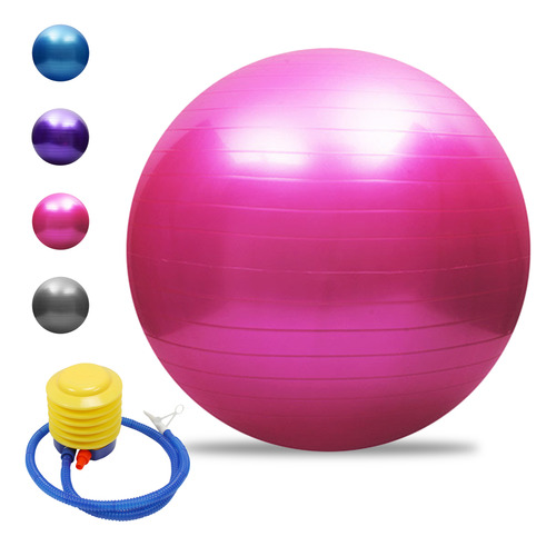 Pelota De Yoga Gruesa Antiráfaga Con Bomba De Aire, Múltiple