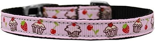 Mirage Pet Products Cupcakes Nylon Dog Collar With Classic B