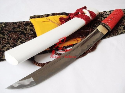 Espada Punhal Samurai Tanto Aço Dobrado Tradicional Afiada