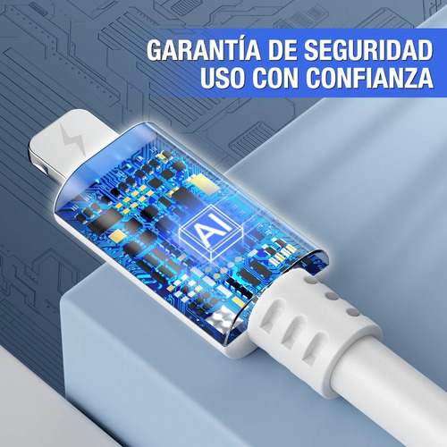 Cable Lightning 2a 1.5m 10 Piezas