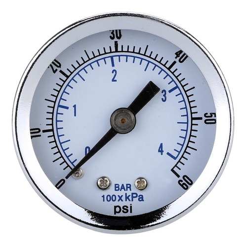 Medidor de presión hidráulica entrada inferior 63mm 0-60 Psi 4 Bar Inoxidable GB6304/04 