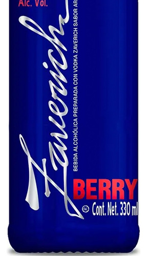Pack De 12 Bebida Preparada Zaverich Berry 330 Ml