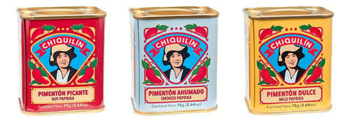 Chiquilin - Juego De Pimenton Espanol Suave, Ahumado Y Calie