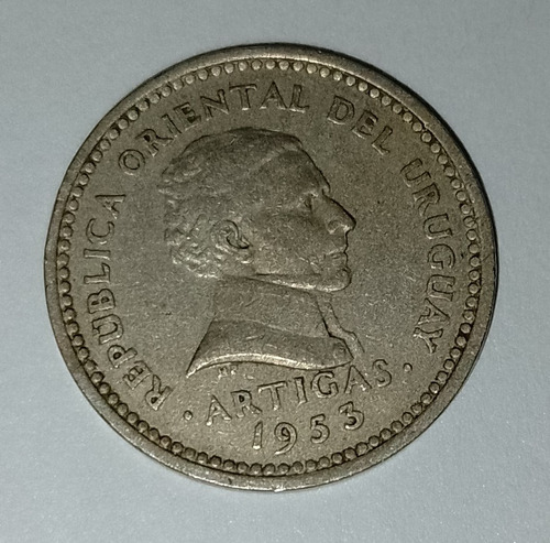 Moneda 5 Centésimos Uruguay 1953