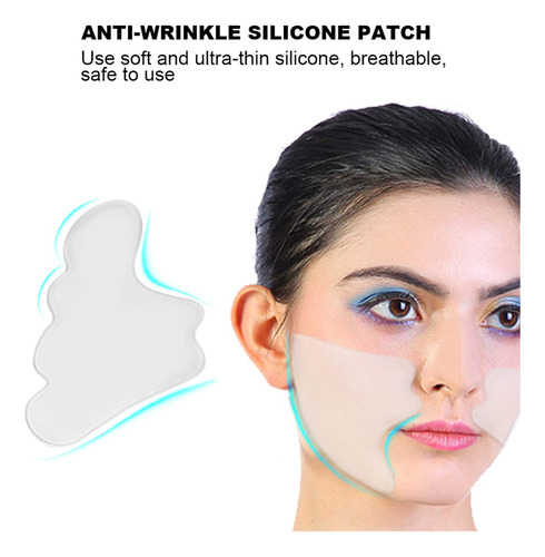 Parche Facial Antiarrugas, Silicona Reutilizable