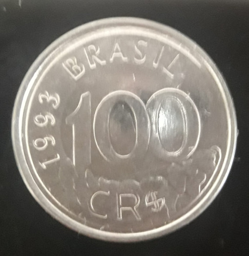Moeda 100 Cruzeiro Ano 1993 Lobo Guara