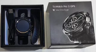 Smartwatch Ticwatch Pro 3 Gps Caixa Aço Inox Preta