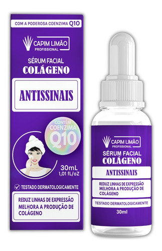 Sérum facial Anti-Signal Q10, hidratante con colágeno, tiempo de aplicación: día/noche, tipo de piel, todo tipo de piel