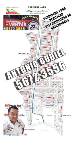Ultimos Lotes De 8x16 En Residenciales Buenaventura 2, Suchi