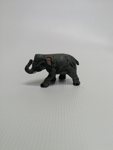Escultura Elefante Pequeña En Plomo Y Óleo 1930