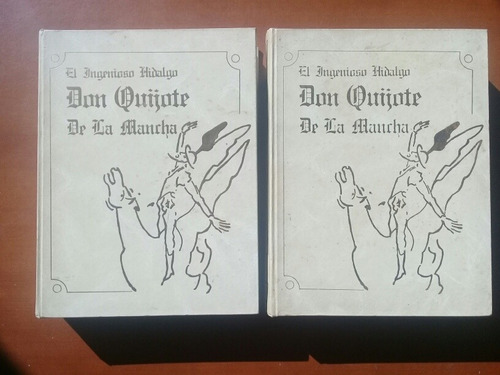 Don Quijote De La Mancha. 2 Tomos Edición De Lujo Cervantes