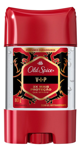 Desodorante em gel Old Spice VIP 80 g Fragrância Frutado