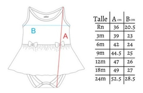 Imagen 6 de 7 de Body Vestido Sin Mangas Bebe Beba Ambar