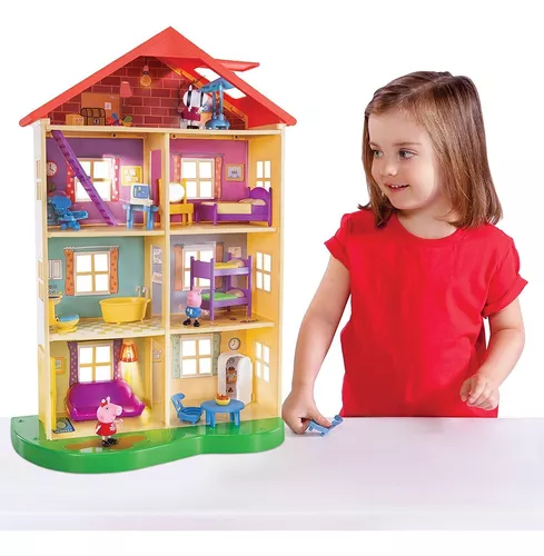 Casinha Casa Gigante Completa Com Acessórios Peppa Pig Sunny