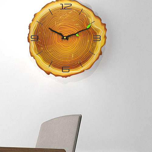 A Reloj De Pared De Con Pilas Para La Decoración 4 Números C