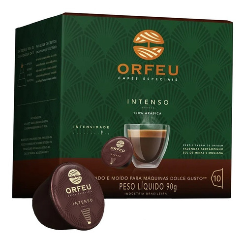 Café Em Cápsula Intenso Orfeu 10 Unidades