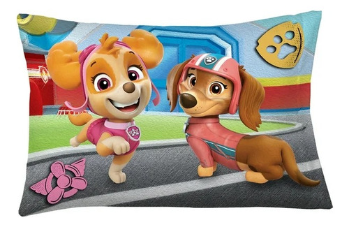 Set De Edredón Para Niños Paw Patrol, 2 Piezas, Reversible Color Diseño De La Tela Paw Patrol