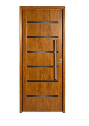 Puerta Foliada Simil Madera Seguridad Pavir 80x200