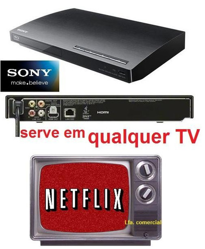 Blu-ray Sony Bdp-s190 Netflix Controle+cabo Serve Em Qq Tv P