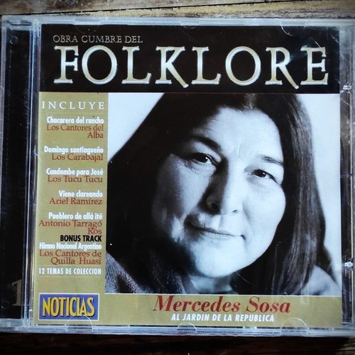 Obra Cumbre Del Folklore Mercedes Sosa Al Jardín De La Re 