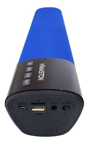 Caixa De Som Bluetooth Super Bass Usb, P2, Sd Card Azul